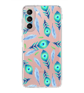 PrintiFy Samsung Galaxy S21 ile Uyumlu 1mm Slim Fit Nazar Boncuğu 3 Baskılı Şeffaf  Kılıf