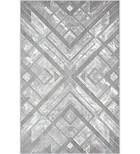 Eliana Home Baskılı, Yıkanabilir Kaymaz Taban Salon Halısı LNA0347 100x150 cm (Gri)