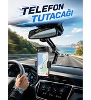 Dikiz Aynasına Monte Telefon Tutucu Katlanabilir Ayarlanabilir Araç İçi Telefon Standı