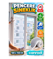 100x150 CM Kesilebilir Pencere Sineklik Tülü – Çift Taraflı Bantlı