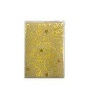 Mikro Nota Desenli  Not Defteri Çizgili Küçük Boy NT-216 - Gold (Gold)