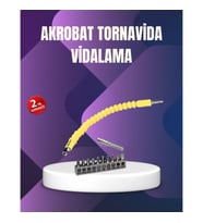Mey İthalat® 12 Parça Vidalama Uç Seti Akrobat Tasarım Dayanıklı Metal