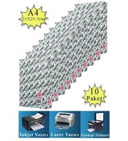 Fotokopi Kağıdı A4 80 gr 500 lü 10 Paket Copierbond Fotokopi Kağıdı Lazer İnkjet ve Fotokopi Makineleri İçin Uyumlu (Beyaz)