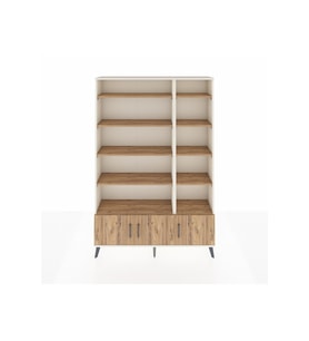 Arges Dolap 10 Raflı 3 Kapaklı 132x30x195 Aytaşı-Çam/Çam
