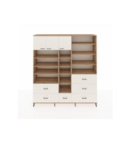 Hyperion Dolap 17 Raflı 6 Çekmeceli 3 Kapaklı 220x44x243 Çam-Aytaşı/Aytaşı