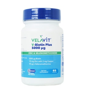 V-Biotin Plus 5000mcg Takviye Edici Gıda 60 Tablet