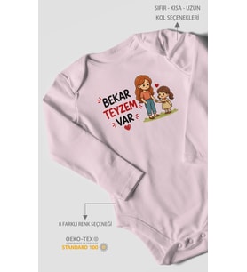 Bekar Teyzem Var! Uzun Kollu Çıtçıtlı Bebek Body