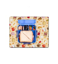 MAtGo School Breakfast Navajo Beyazı Sıvı Geçirmez Beslenme Matı Yıkanabilir Okul Yemek Pad 35x45cm