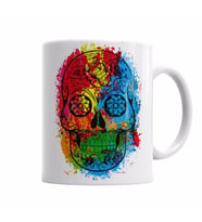 Caveira Fun Skull Kupa Bardak Porselen