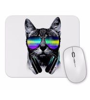 Havalı DJ Cool Kedi Mouse Pad