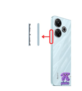 Xiaomi Redmi 13 Yan Ses Tuşu Plastik Düğme 2404ARN45A Uyumlu