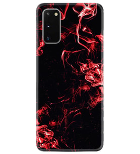 Samsung A02S A03S A10 A12 A13 A21S A22 Kılıf Desenli Silikon Red Smoke 1745