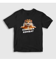 Presmono Unisex Çocuk Siyah Oyun Hamster Kombat T-Shirt 460861tt