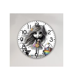 bilge Tasarım Çocuk Odası Duvar Saati 30 x 30 CM (Karışık)