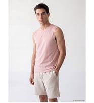 LCWAIKIKI Classic Pembe Bisiklet Yaka Erkek Kolsuz Tişört
