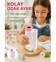 Led Aydınlatmalı Taşınabilir Mikroskop 80x-200x Ayarlanabilir Büyütme Özellikli