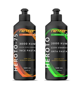 Netfer 2'li İnce Orta Pasta Set - 2x500 mL
