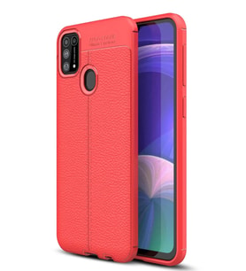 Northcity Samsung Galaxy M31 Uyumlu Kılıf Auto Focus Kapak - Kırmızı