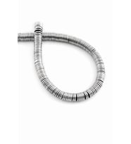 Hematit Doğal Taş Parlak Gümüş 6x1mm Dizi