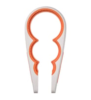 Kavanoz Açacağı, Beyaz-Turuncu MeridyenDukkan 21 cm Pratik Mutfak Gereçleri (Turuncu-Beyaz)