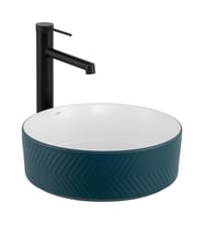 LENA TEZGAHÜSTÜ LAVABO (MAT YEŞİL-BEYAZ) E-W5002YB