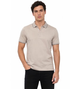 Erkek Polo Yaka Kısa Kollu Tişört Regular Kalıp T6092 BGL-ST05550