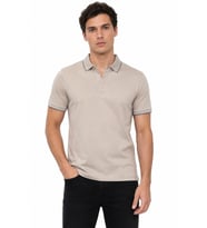 Erkek Polo Yaka Kısa Kollu Tişört Regular Kalıp T6092 BGL-ST05550