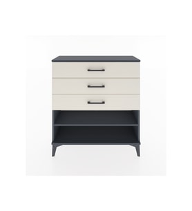 Arges Şifonyer Tek Raflı 3 Çekmeceli 88x30x96 Antrasit-Aytaşı