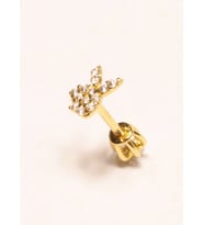 14 Ayar Altın Piercing Tragus Küpe