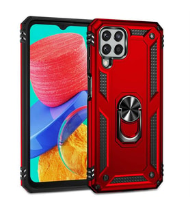 Coverzone Galaxy M33 ?le Uyumlu K?l?f Silikon Mega Case Stand Olabilme �zelli?i Olan Verus Kapak K?l?f Galaxy M33 ile Uyumlu K?rm?z?
