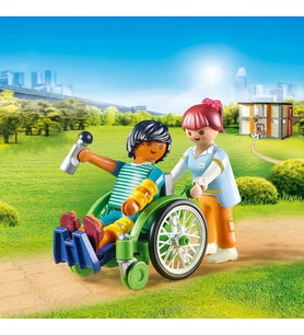 Playmobil City Life 70193 Tekerlekli Sandalyedeki Hasta