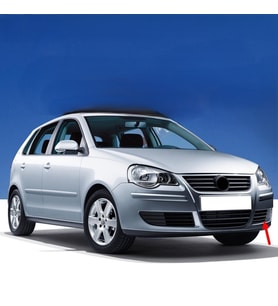 VW Polo 2005-2009 Ön Tampon Sol Panjur Izgarası Kapağı 6Q0853665D