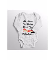 Unisex Bebek Ne Gam Ne Keder Nasıl Olsa Dayım Halleder Baskılı Bebek Body Zıbın
