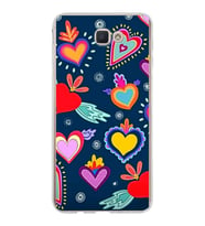 PrintiFy Samsung Galaxy J7 Prime 2 ile Uyumlu 1mm Slim Fit Retro Colors 3 Baskılı Şeffaf  Kılıf