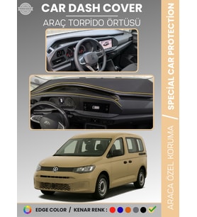 VOLKSWAGEN CADDY (2021+) Torpido Örtüsü Ön Göğüs Koruma Torpido Koruma Tam Uyum Çatlamayı Önler