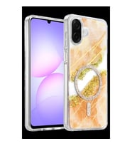 Onegif Samsung Galaxy A07 4g Lotus Simli Magsafe Kapak - Turuncu