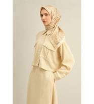 34 Armine Twill İpek Eşarp 9352D