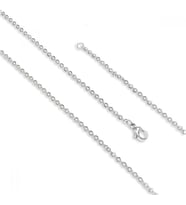 Unisex Minik Boy Çelik Kolye 0.5Mm (Gümüş)