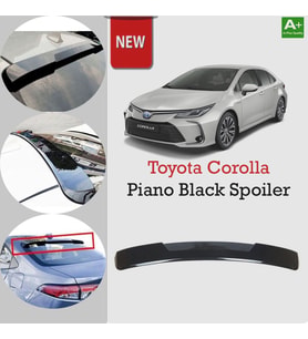 Toyota Corolla Cam Üstü Spoiler Piano Black 2019 Sonrası