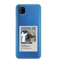Redmi 9C / Redmi 10A Uyumlu Regular Show Mordecai ve Rigby Desenli Şeffaf Telefon Kılıfı