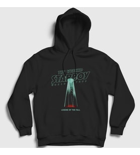 Presmono Unisex Siyah Legend The Weeknd Kapüşonlu Sweatshirt 158737tt
