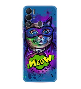 Tecno Pova Neo Kılıf Silikon Desen Özel Seri Super Meow 1715