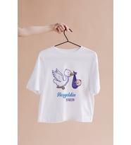 HoşGeldin Bebek Tasarımlı Tişört Kişiye Özel ( Unisex - Büyük - Çocuk )