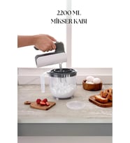2200 Ml Mikser Kabı Füme & Ölçü Kabı & Saklama Kabı-DNY0025