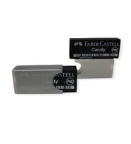 FABER CASTELL CANDY PCV-FREE METALİK KILIFLI SİLGİ SİYAH