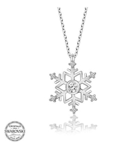 Swarovski Taşlı Gümüş Kartanesi Bayan Kolye