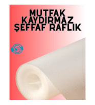 Mey İthalat® Eva malzemeden kaydırmaz şeffaf raflık buzdolabı kaplaması