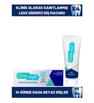 Clinomyn Sigara İçenler İçin Diş Beyazlatan Diş Macunu 75 ml x 4 Adet