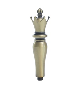 Mum Mühür Damga Kolu Premium Metal Kraliyet Tacı Bronz 