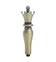 Mum Mühür Damga Kolu Premium Metal Kraliyet Tacı Bronz 